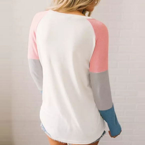 PATCHWORK LONG SLEEVE TEE - Picture 3 of 6